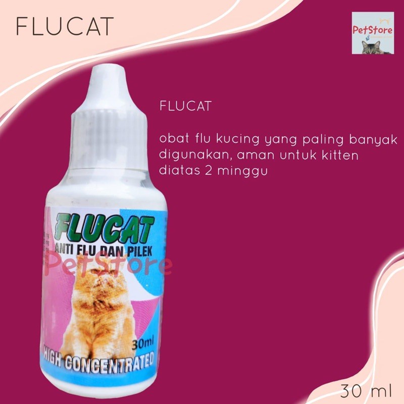 FLUCAT Obat Flu dan Pilek untuk KUCING