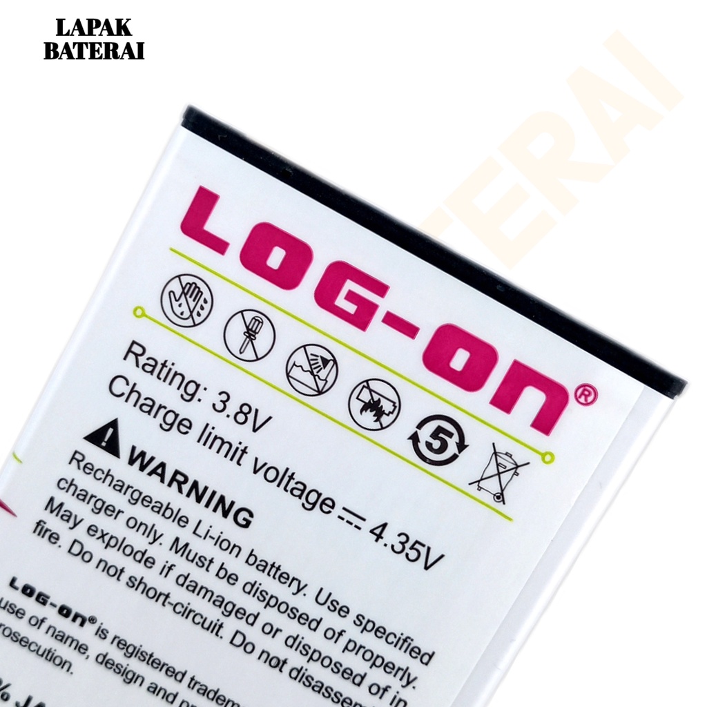 LOG - ON Himax M3 | M21I Baterai Double IC Protection Battery Batre