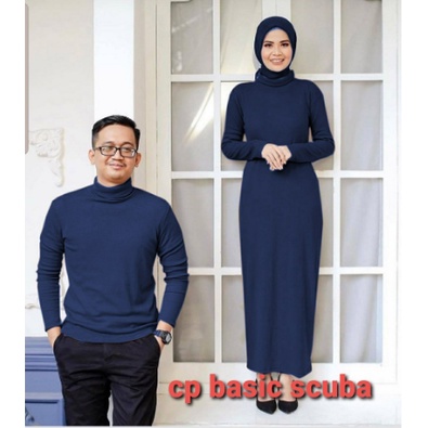 KANAYA Set Pasangan Couple Gamis Muslim Model Terbaru Tren Lebaran 2021 Baju Pasangan Syari Terlaris