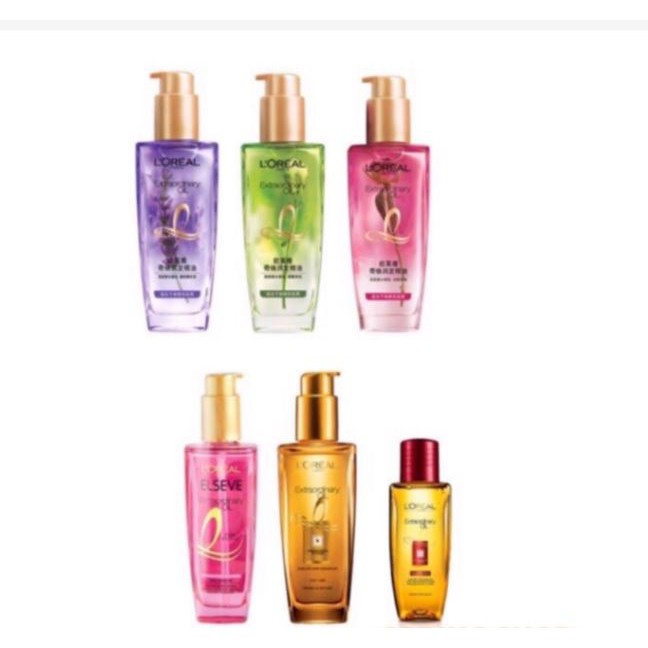[BPOM] Loreal Elseve Extraordinary Oil 100mL 100%Ori Floral Extra Ordinary Gold Rose Pink Jasmine Vi