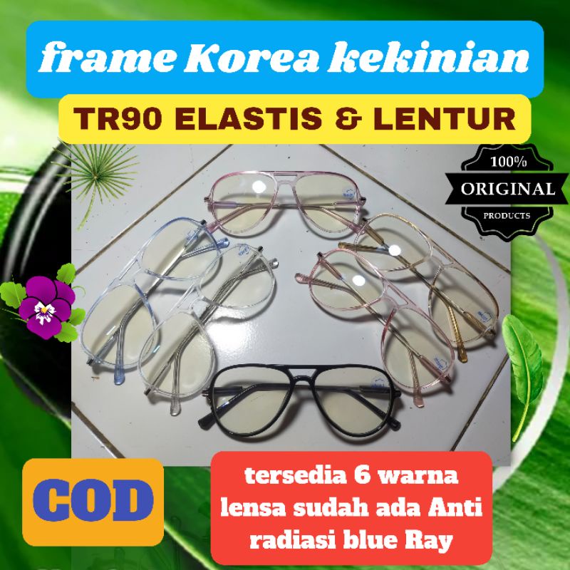 FRAME TR90 ELASTIS LENTUR + LENSA PAKET