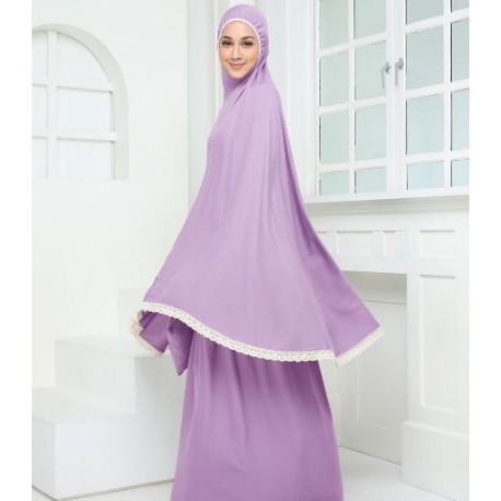 Mukena Rayon Loveleena jumbo Dewasa adem Travelling sharla Lovelena