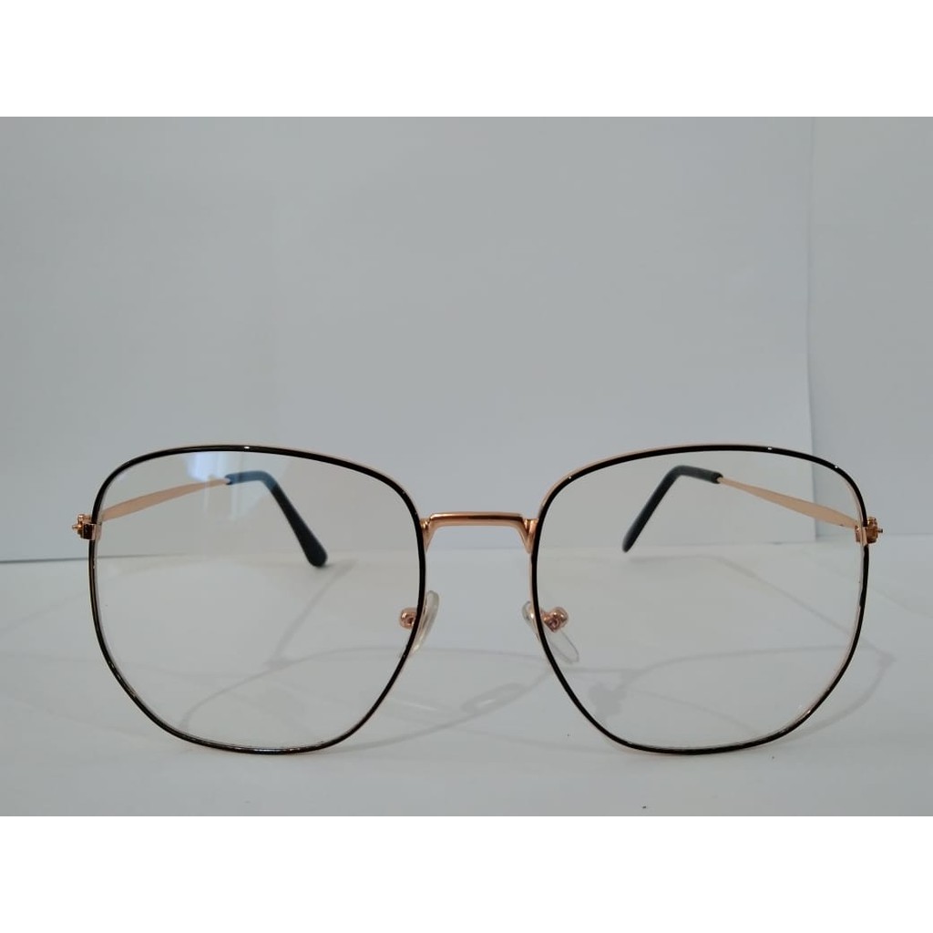 (FY)COD TERMURAH!!Kacamata Import kacamata Baca Frame Anti Radiasi Metal Gaya Retro  Pria / Wanita