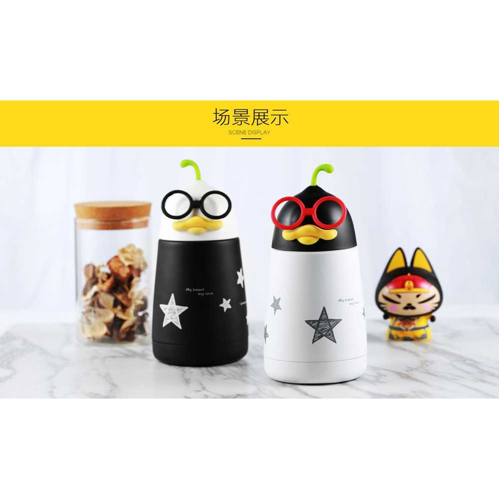 Botol Termos Remax Original Dr Duck Stainless Steel 300ml Black