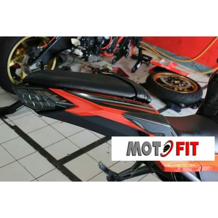 tail slider Kawasaki ninja 250 fi n250r carbu old body protector carbon kevlar asli.