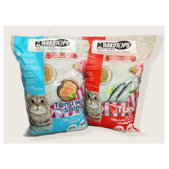 Makanan Kucing Markotop Tuna dan Salmon 800gr Repack