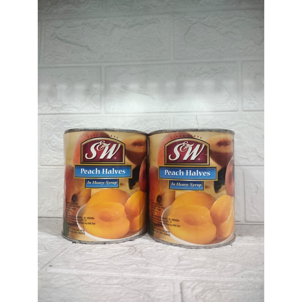 

S&W SW Peach Halves 825gr (Buah Peach)