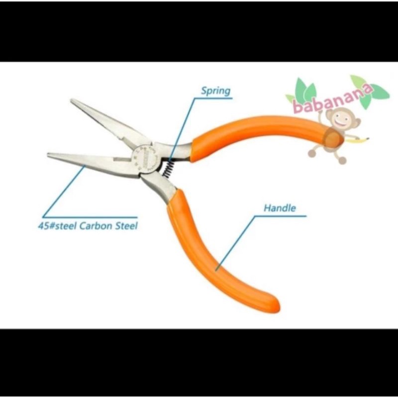 Jakemy JM-CT2-1 tang lancip 5inch cutting pliers potong mini