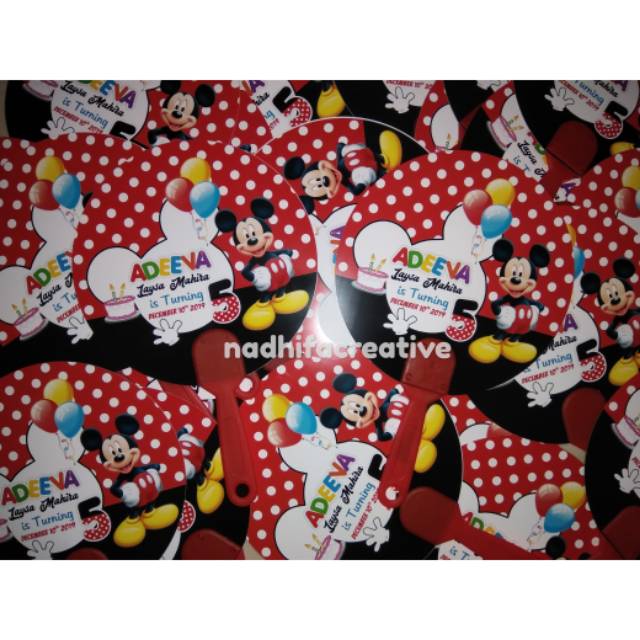 Souvernir Ulang Tahun  Kipas/ hand fan Custom