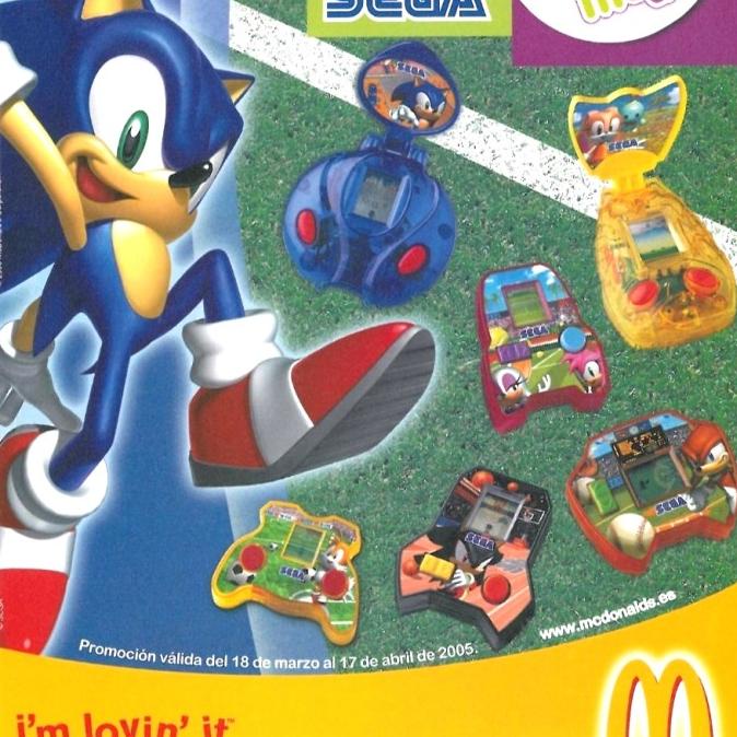 HAPPY MEAL GAMEBOY SONIC HEDGE SET OF 6 SEGA MCDONALD KOMPLIT DUS