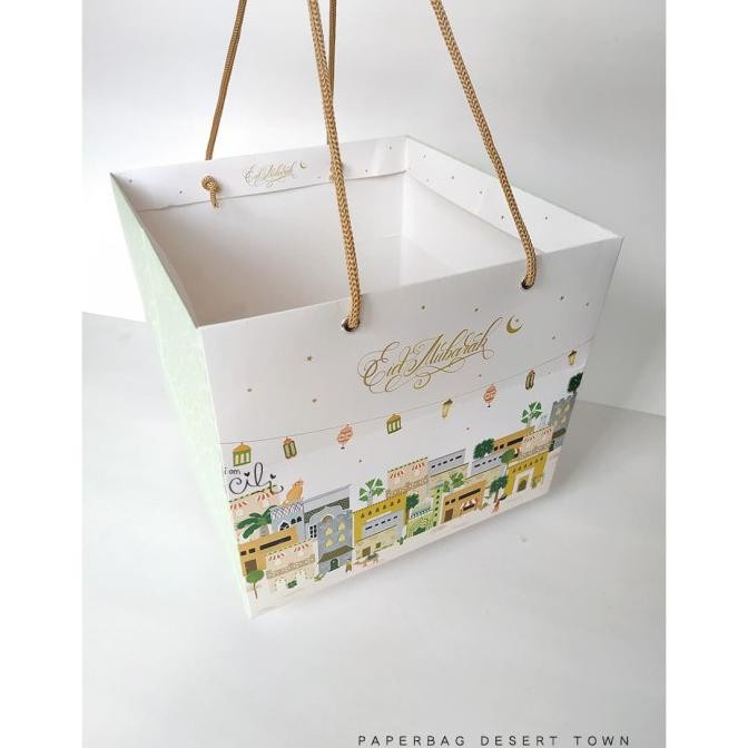 

(TERLARIS) Sale*Dijual (Paperbag Desert Town) Paperbag Lebaran Idul Fitri Hari