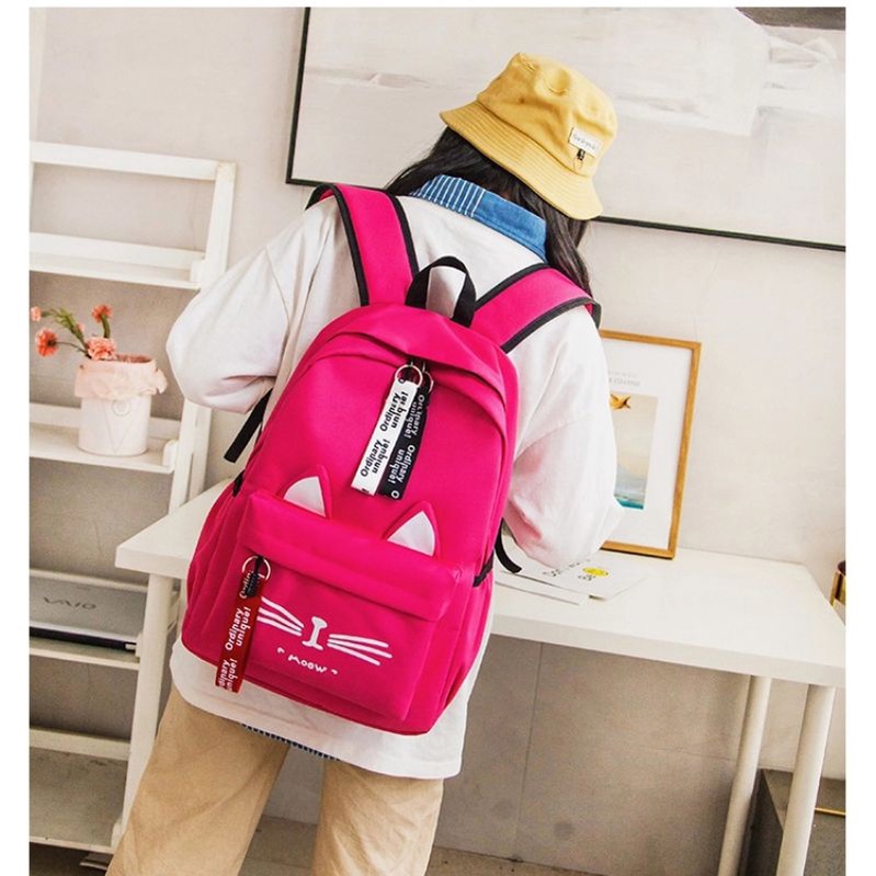 Tas Ransel Sekolah Tas gendong Anak SD SMP SMA Backpack Tas Wanita Punggung Pull Lapis