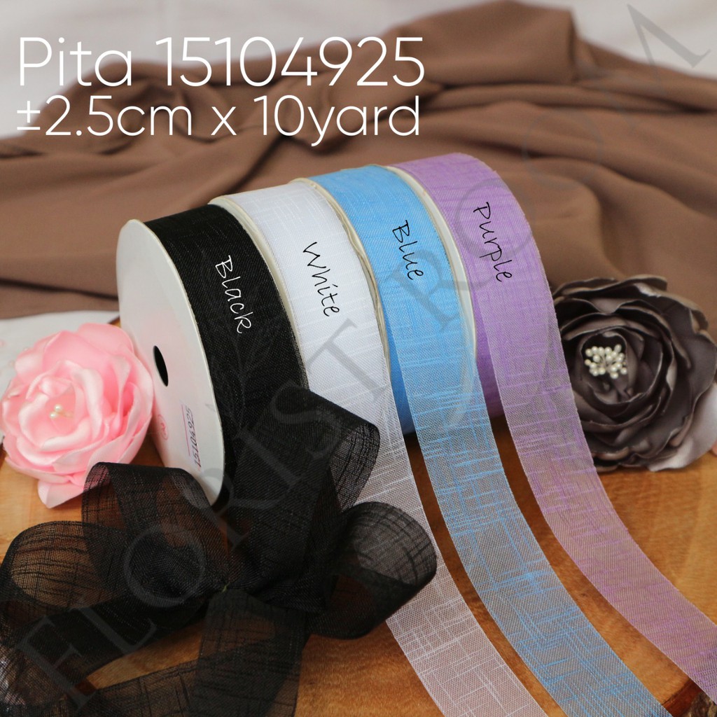 

Pita 15104925 ±2.5cm x 10Yard - Wedding Bouquet Ribbon -pita