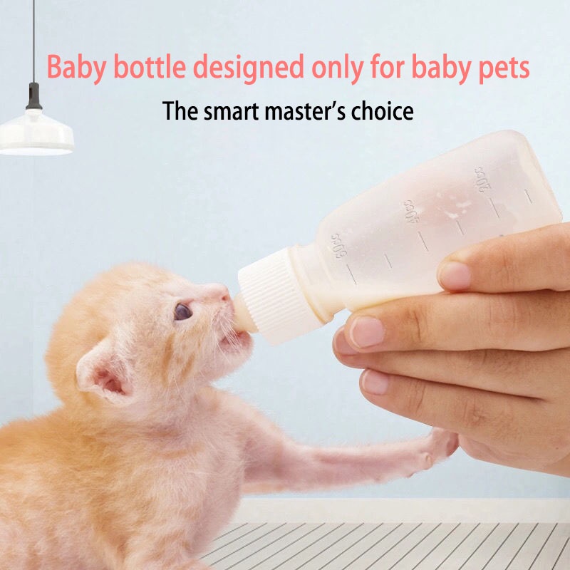 60Ml Botol Silikon Hewan Peliharaan Dot Kucing Botol Susu Anjing Kitten Perlindungan Dan Keamanan Lingkungan totall