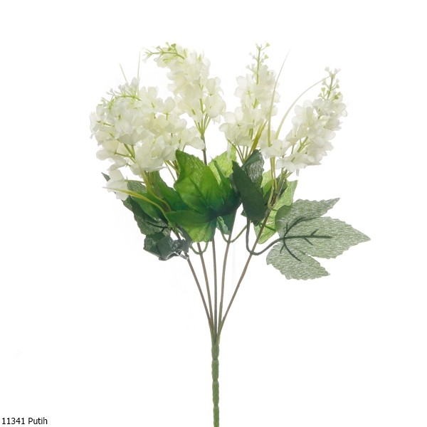 Bunga Plastik Artificial Lavender 1134-Putih
