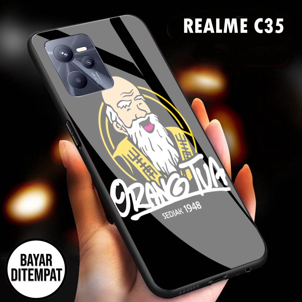 Softcase Glass [S05] REALME C35 - casing pelindung - REALME C35 - pelindung handphone - REALME C35