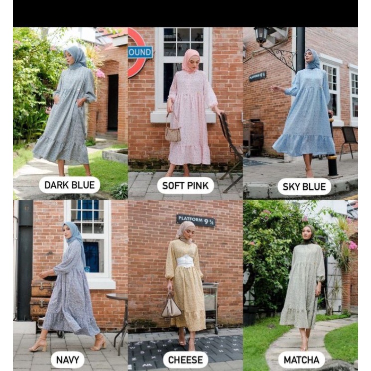 Dress gamis viola midi dyn clothing