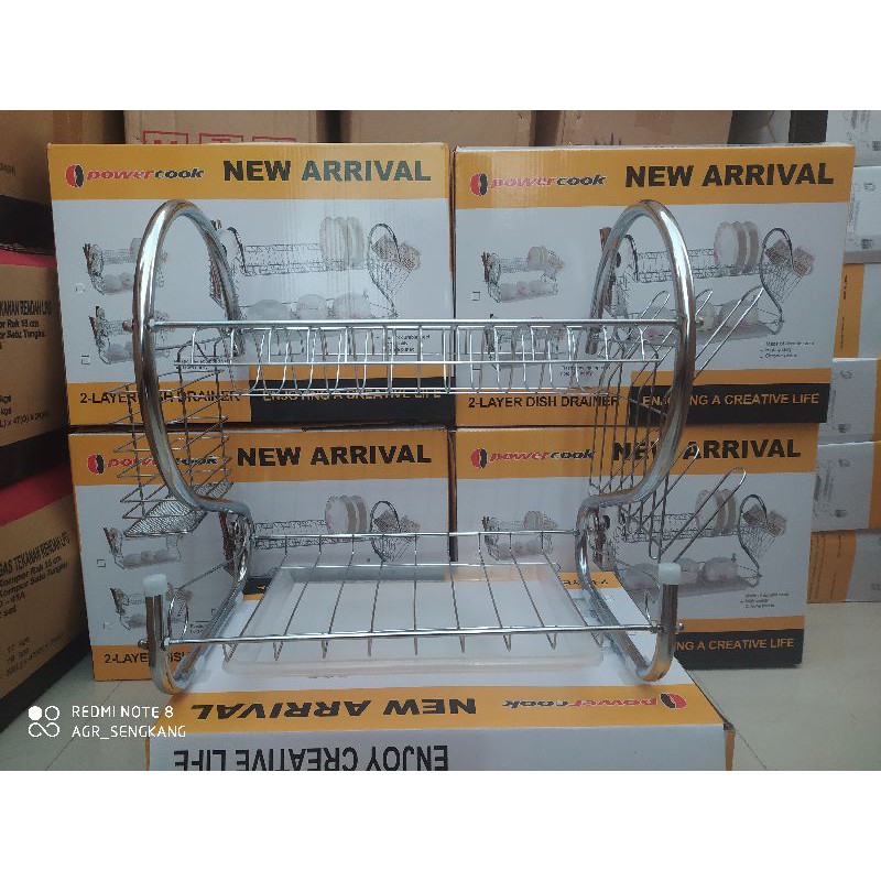 Rak piring stainless minimalis