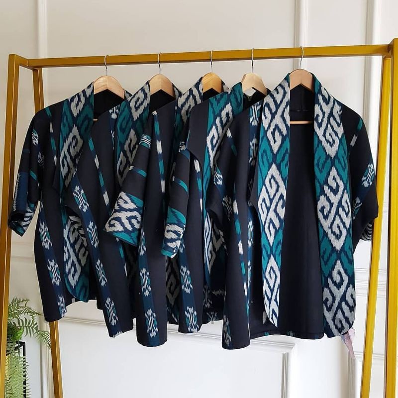 blazer wanita kimonik diandra casual - tenun ikat jepara