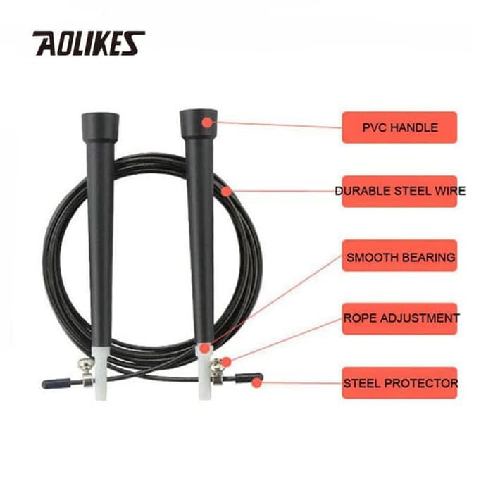 AOLIKES 3201 Premium Skipping Rope / Jump Rope - Lompat Tali Skipping