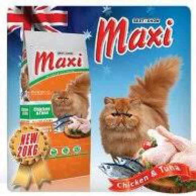 MAXI CAT FOOD 20KG FRESHPACK (KHUSUS GOSEND)