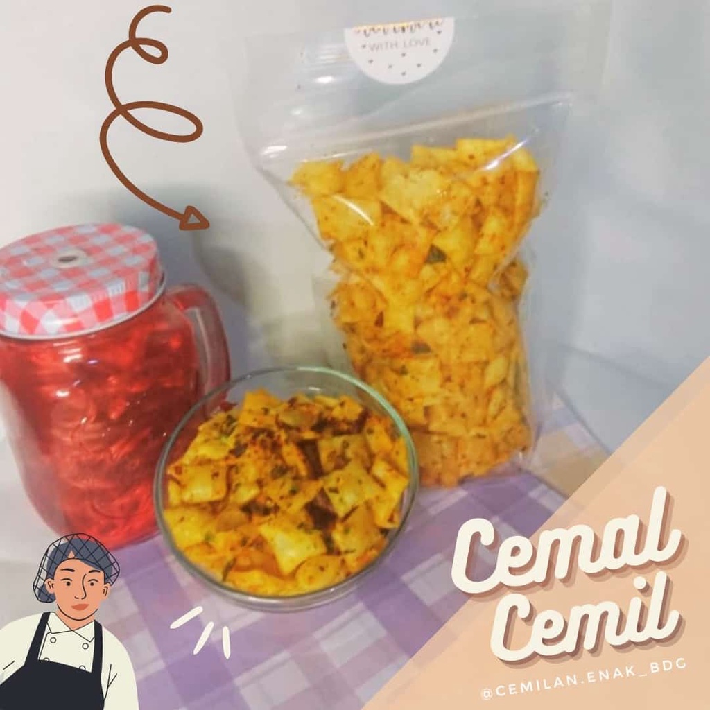 

[PO] Pangsit kriuk goreng cemilan enak gurih pedas HALAL (100gr - 1Kg) [@CEMILAN.ENAK_BDG]