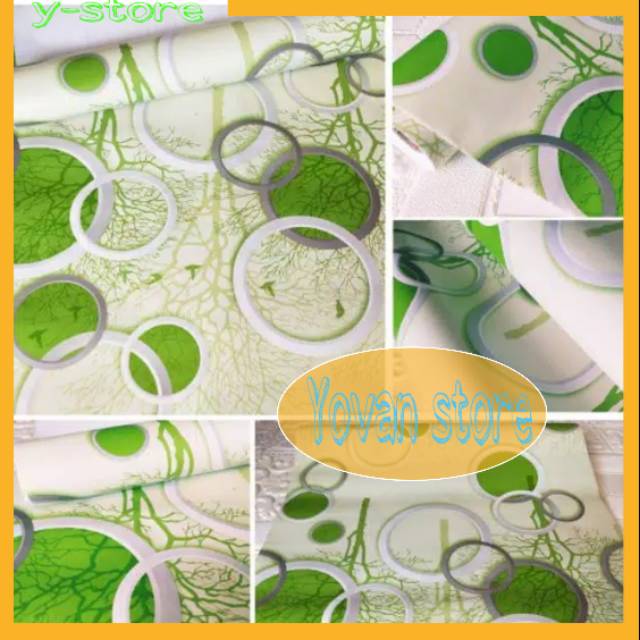 WALPAPER POLKADOT WALLPAPER DINDING WALPAPER POLKADOT HIJAU