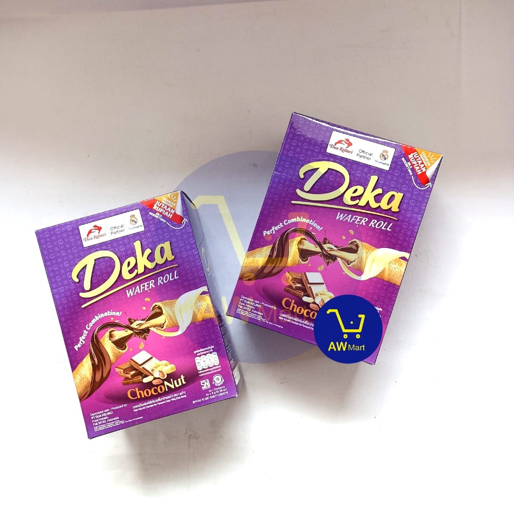 WAFER DEKA ROOL CHOCO NUT ISI 24PCS X 8GR