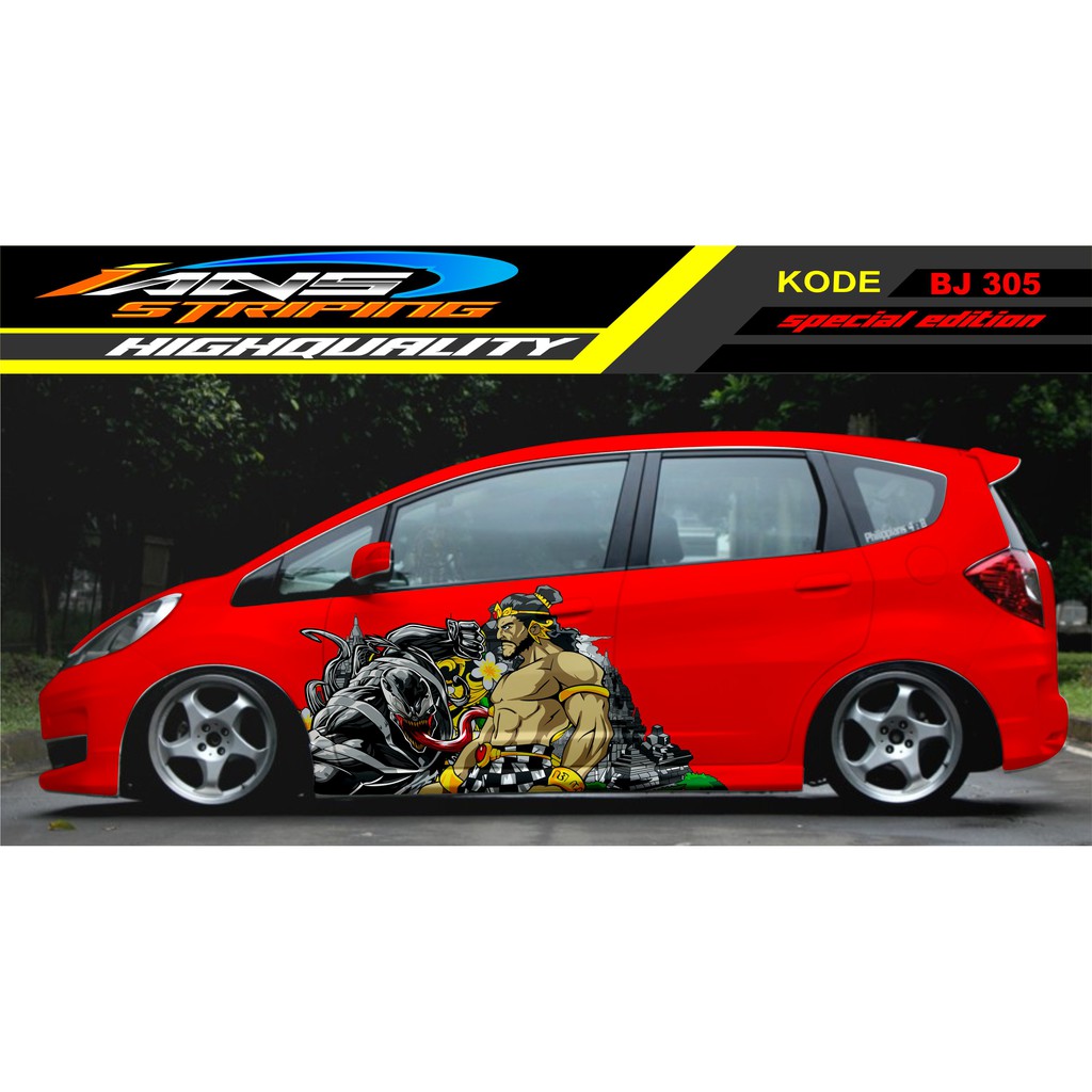 STIKER MOBIL JAZZ, BRIO, AGYA, YARIS / DECAL STICKER MOBIL / STICKER MOBIL