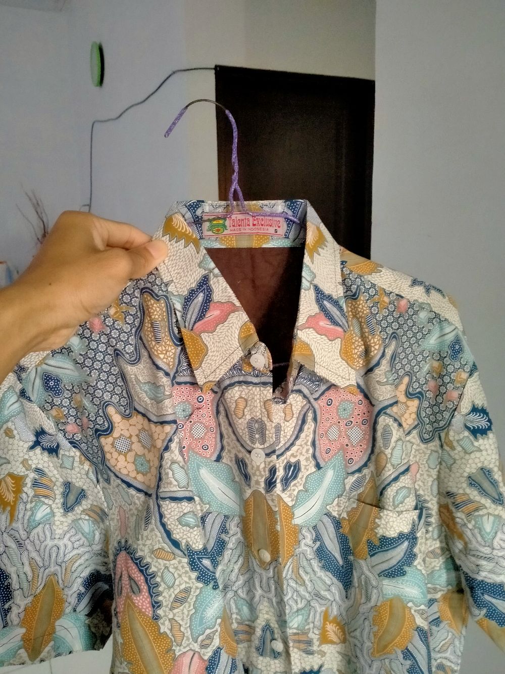 Kemeja Batik Prabu Bahan Katun Baturaden Reguler Fit B110