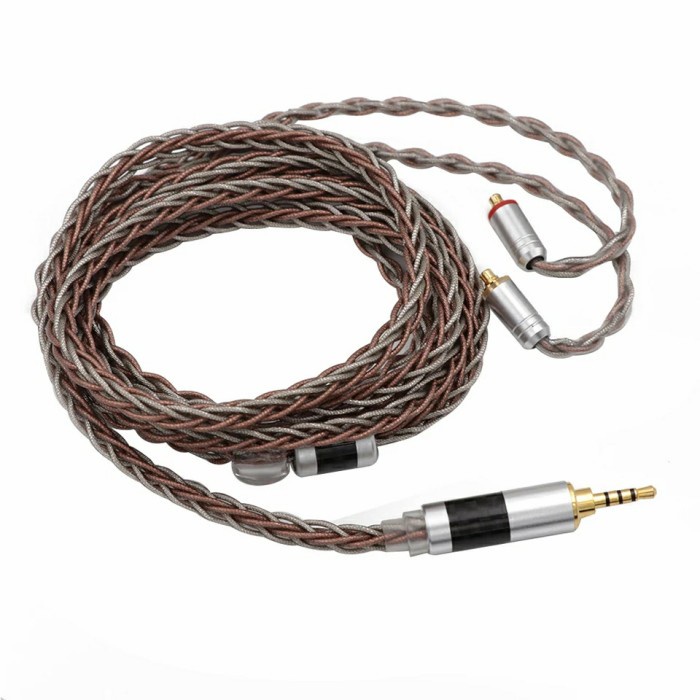 TRIPOWIN C8 Upgrade Cable Mic 8 Core Silver Copper Foil Braided Kabel