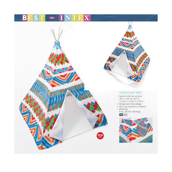 Tenda Indian Intex 48629 Teepee Play Tent 122x122x157 cm