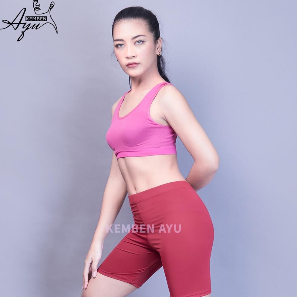 COD Celana Street Short Wanita Premium Legging Lejing Leging Pendek Rangkepan Sport Shot Pop Lapisan