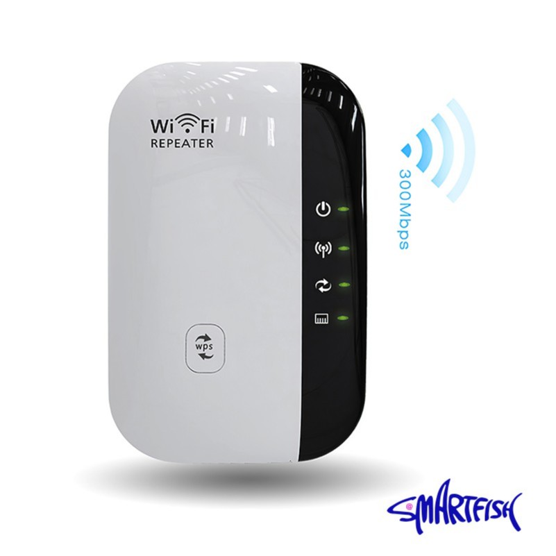 Smartfish Wifi Repeater 300mbps Wireless Wifi Signal Range Extender Shopee Indonesia