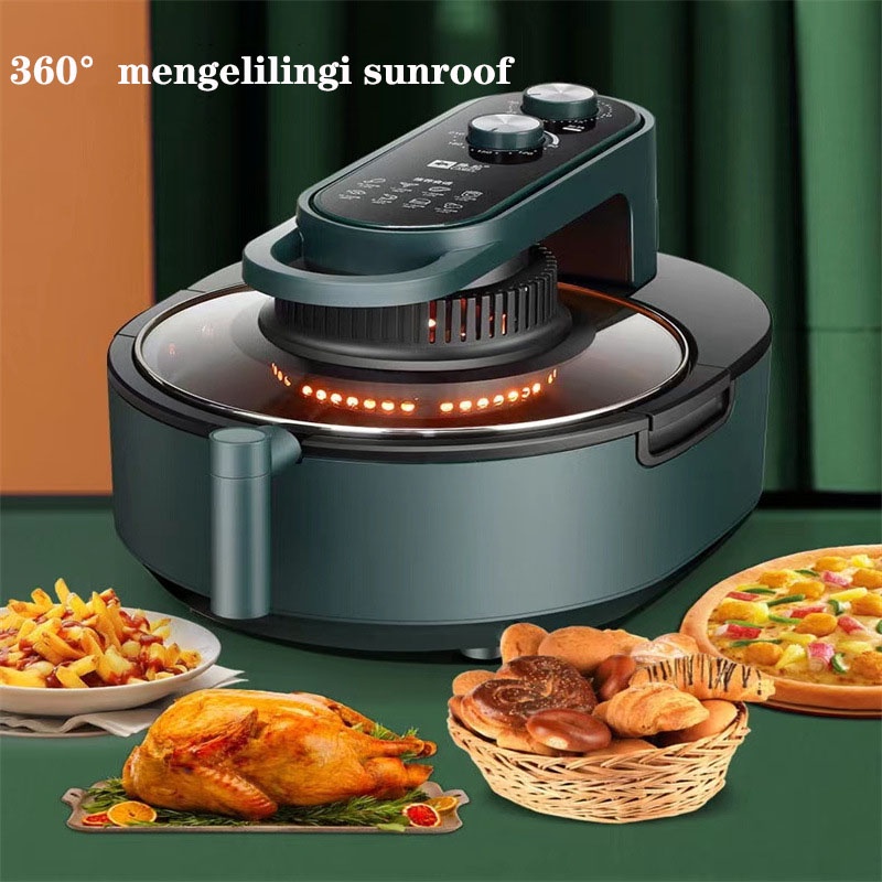 Air Fryer Frayer 6.5 L | Magic Fryer Mengoreng Tanpa Minyak 1100 Watt air friyer low watt/Touch Digital Display Air Fryer No Smoke Oil Free Home Air Fryers Multi Function Air Ayer（black）