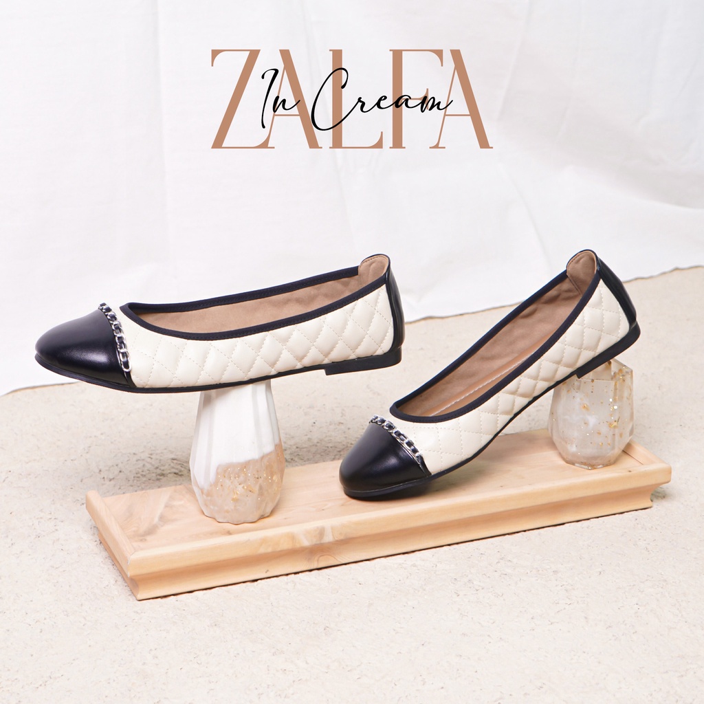 AVLINSTORE - tipe ZALFA Spatu Flatshoes Kasual Cewek Kuliahan Jalan Santai Empuk Sepatu Kerja Ballerina