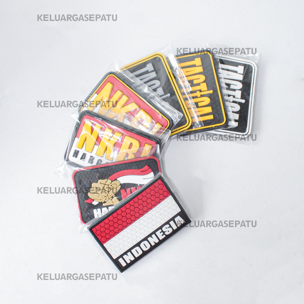 PATCH RUBBER KARET PATCH KARET MURAH PATCH RUBBER KECIL PATCH TACTICAL PATCH BENDERA