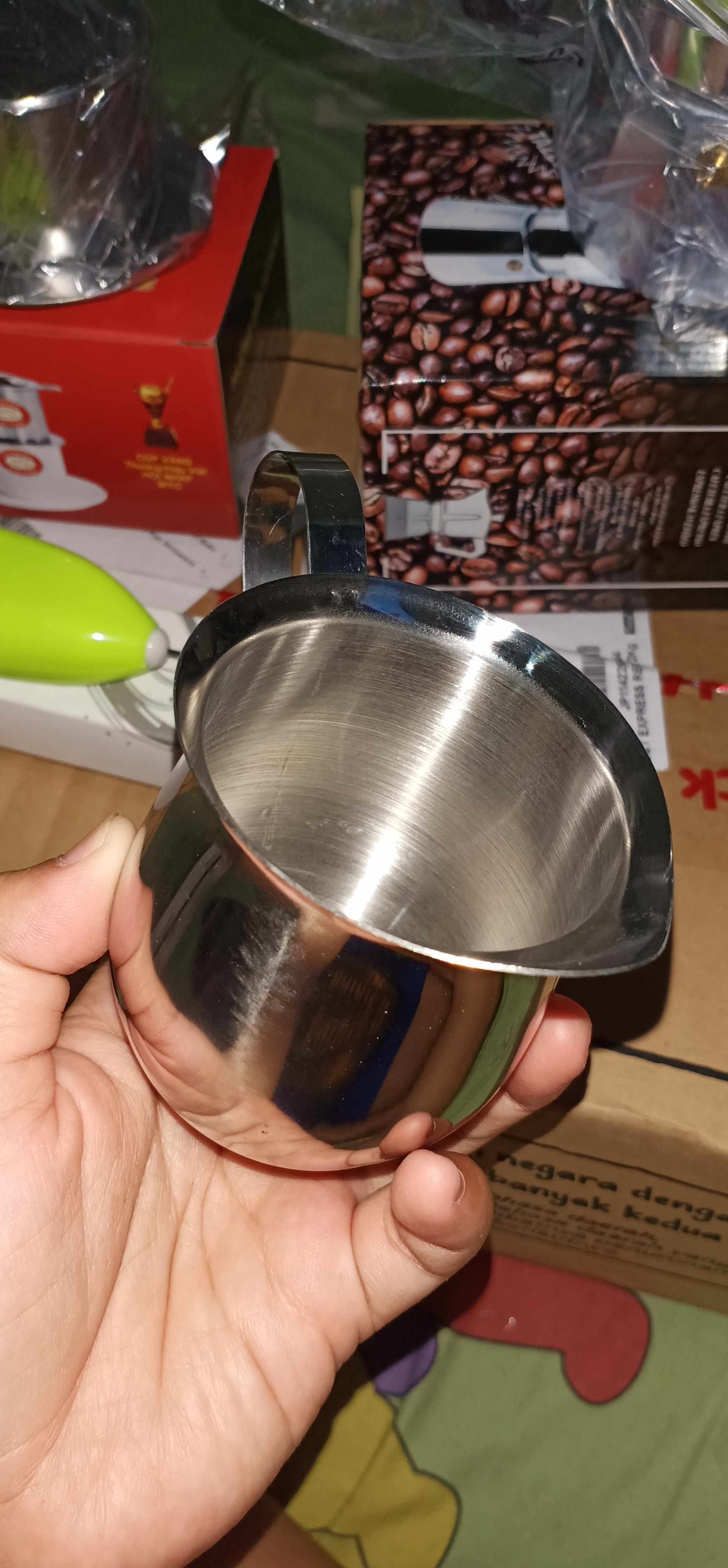 Gelas Pitcher Kopi Espresso Latte Art Milk Stainless Gelas Milk Jug Perlengkapan Kopi Barista