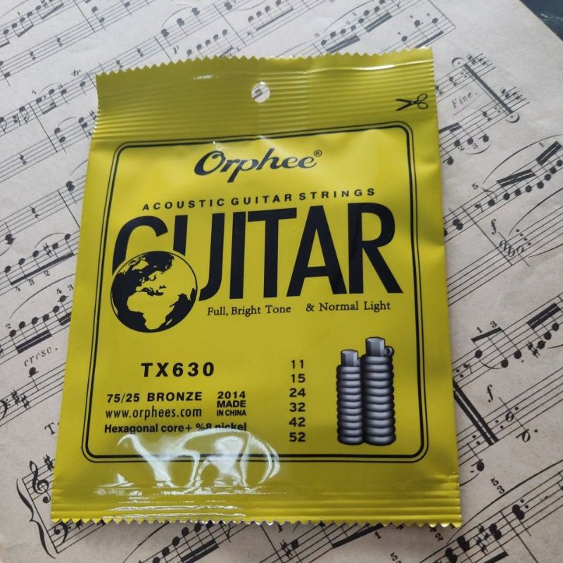 Senar gitar akustik ORPHEE TX620 /Acoustic Guitar Strings Orphee 10-47