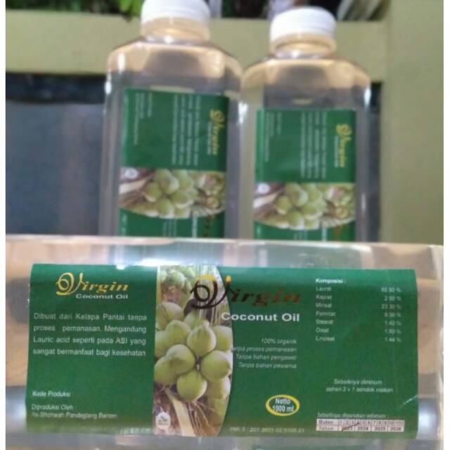 

Virgin Coconut Oil - VCO 1 liter