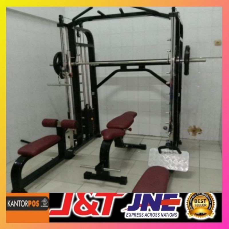 smith machine multipungsi cable crossover(original)smich machine-alat olahraga