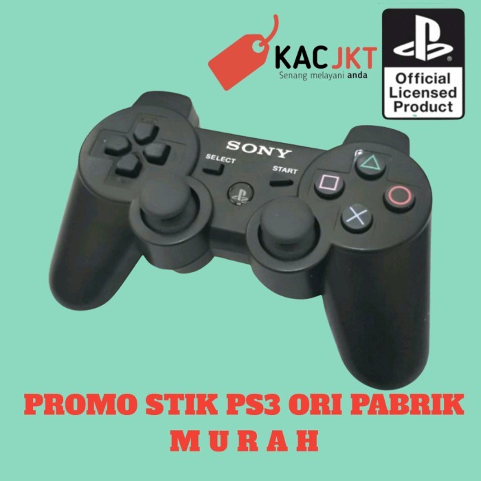 STIK PS3 OP ORI PABRIK HITAM STIK PS3 ORI PABRIK STICK PS3 ( 2 MOTOR ) HITAM