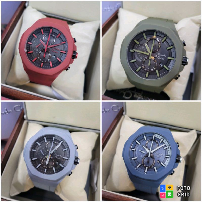 SALE.. JAM TANGAN PRIA COWOK ALEXANDRE CHRISTIE AC 6590