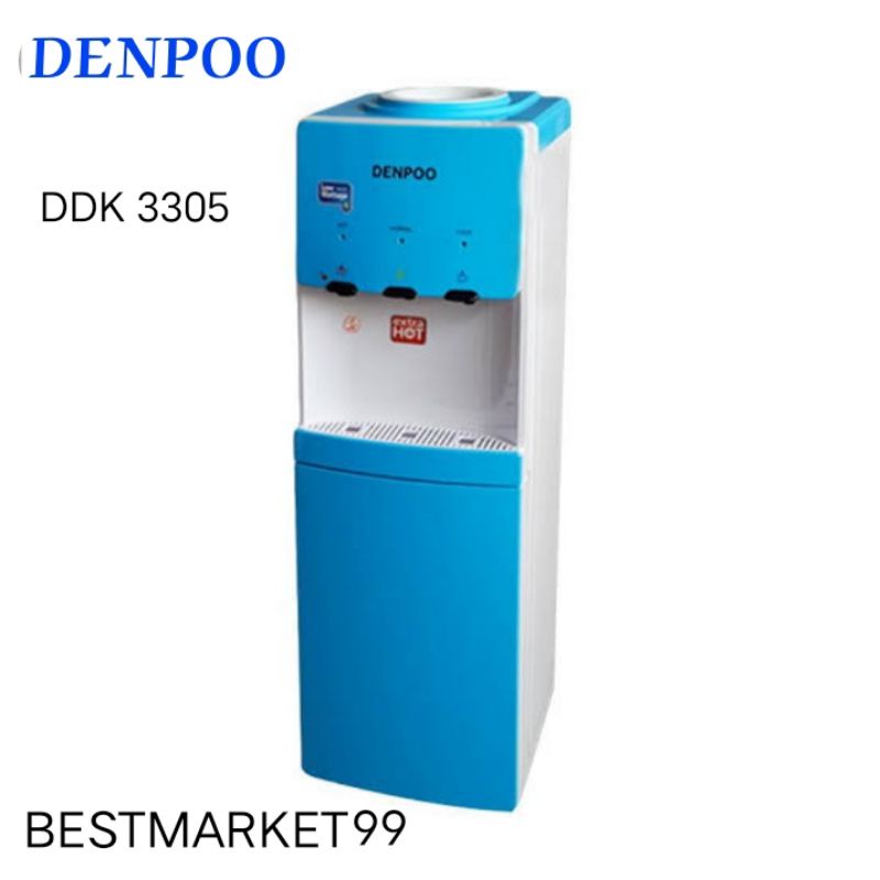 Promo Free Ongkir Dispenser DENPOO DDK 3305 Lowwatt Hot, Normal &amp; Cool Kompresor