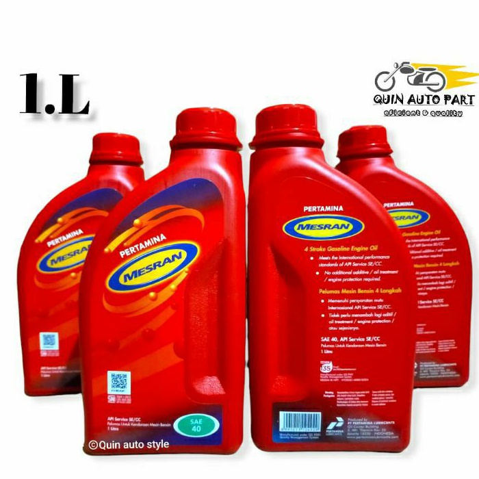 oli mesran sae 40 1.liter untuk mesin bensin