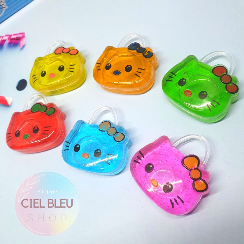 Mainan Slime Mini HelloKitty  / Mainan Slime Edukasi Termurah