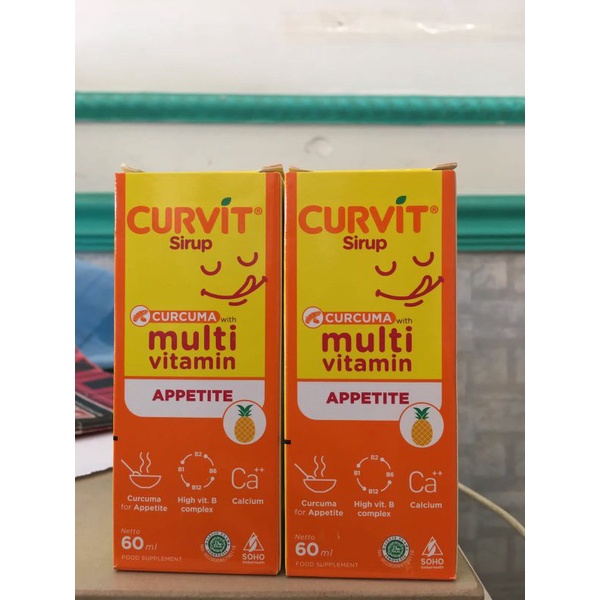 curvit syrup 60 Ml | Vitamin gemuk | penambah nafsu makan