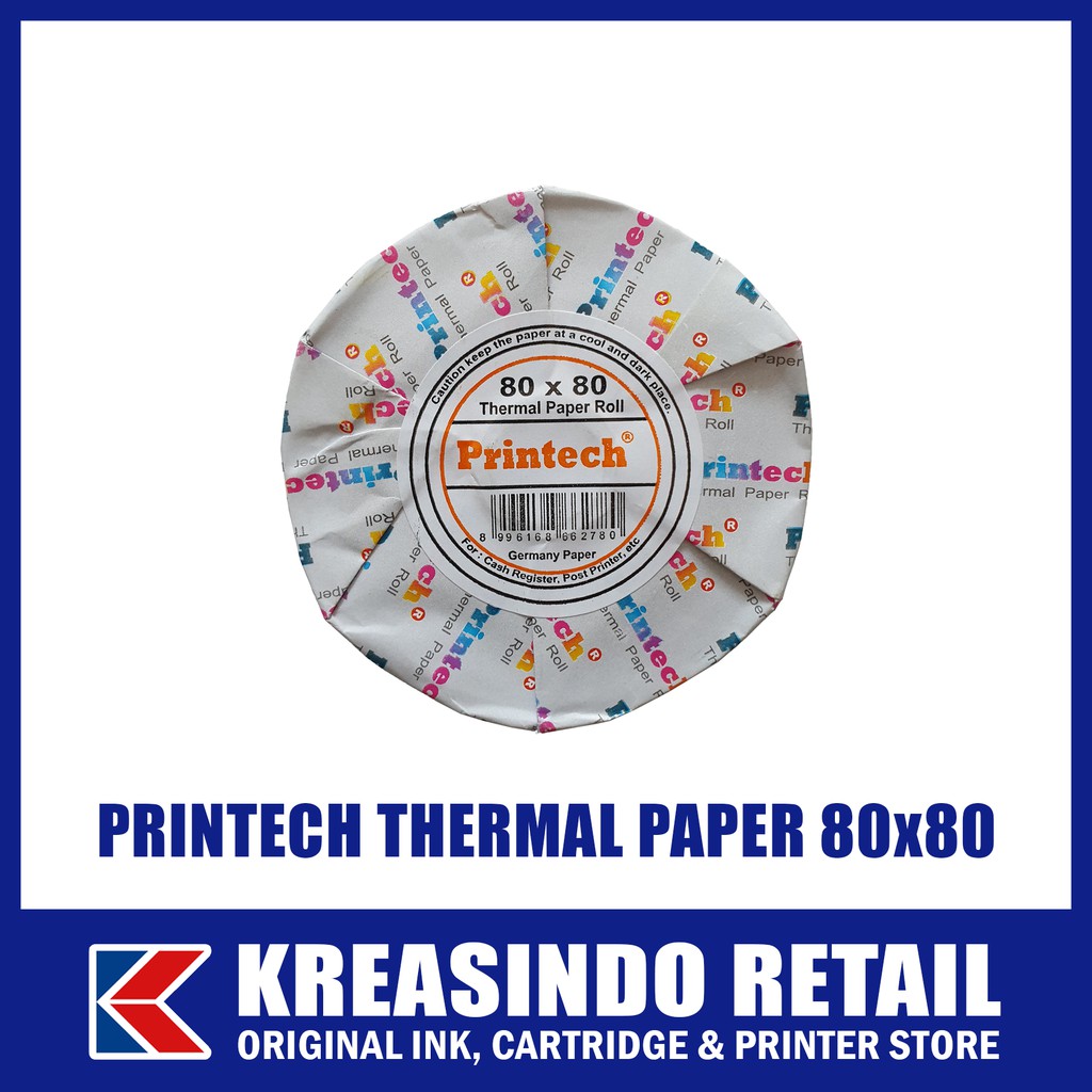 Printech Thermal Paper Roll (Kertas Thermal) 80 x 80 mm