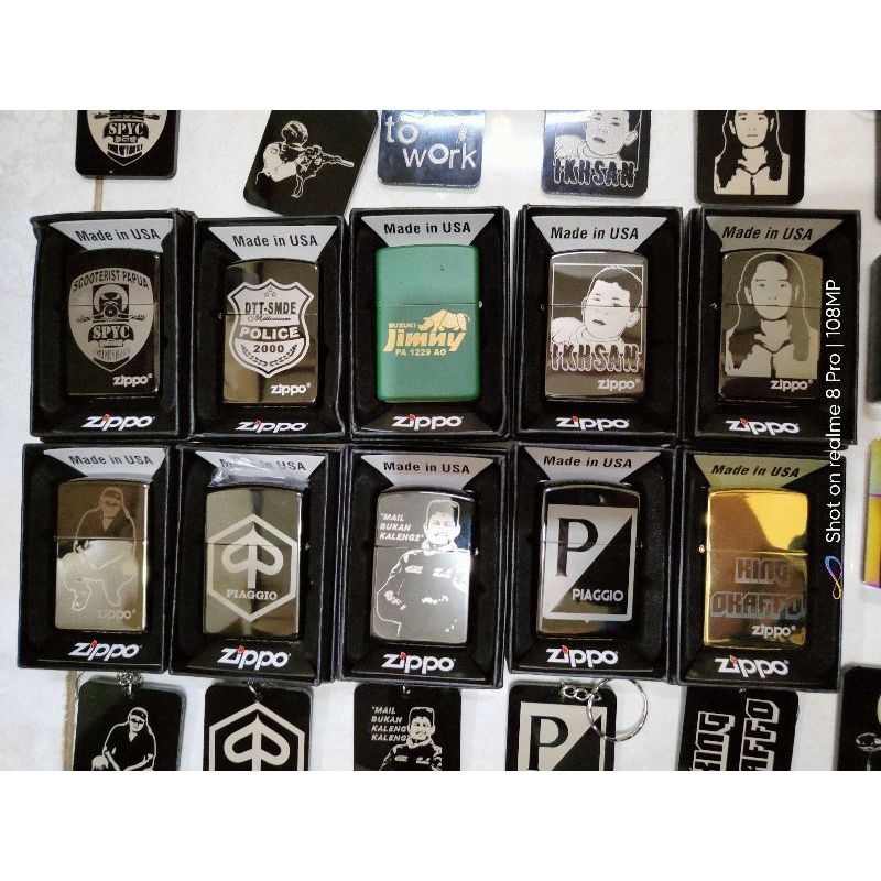 KOREK ZIPPO GRADE ORI / CUSTOM KOREK ZIPPO GAMBAR SENDIRI / KOREK ZIPPO CUSTOM