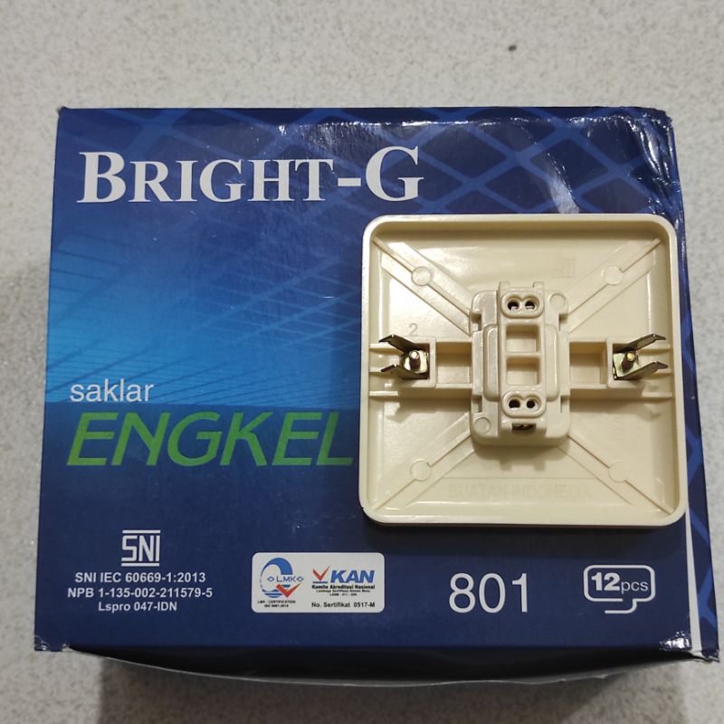 Saklar Engkel Tunggal Bright-G / Saklar Lampu BRIGHTG